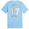 Conjunto (Camiseta+Pantalón Corto) Manchester City 2023-24 K. De Bruyne 17 Primera Equipación - Niño